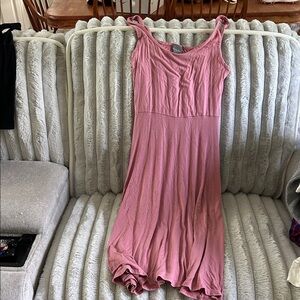 Olivia Rae Dusty Pink Midi Dress